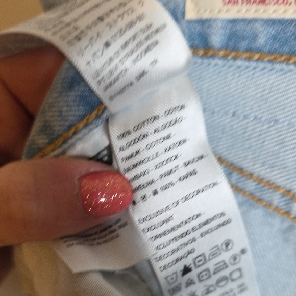 Levi's 501 Original Classic Light Blue Jeans Cropped 27x28 NEW with Tags!! - Picture 6 of 8